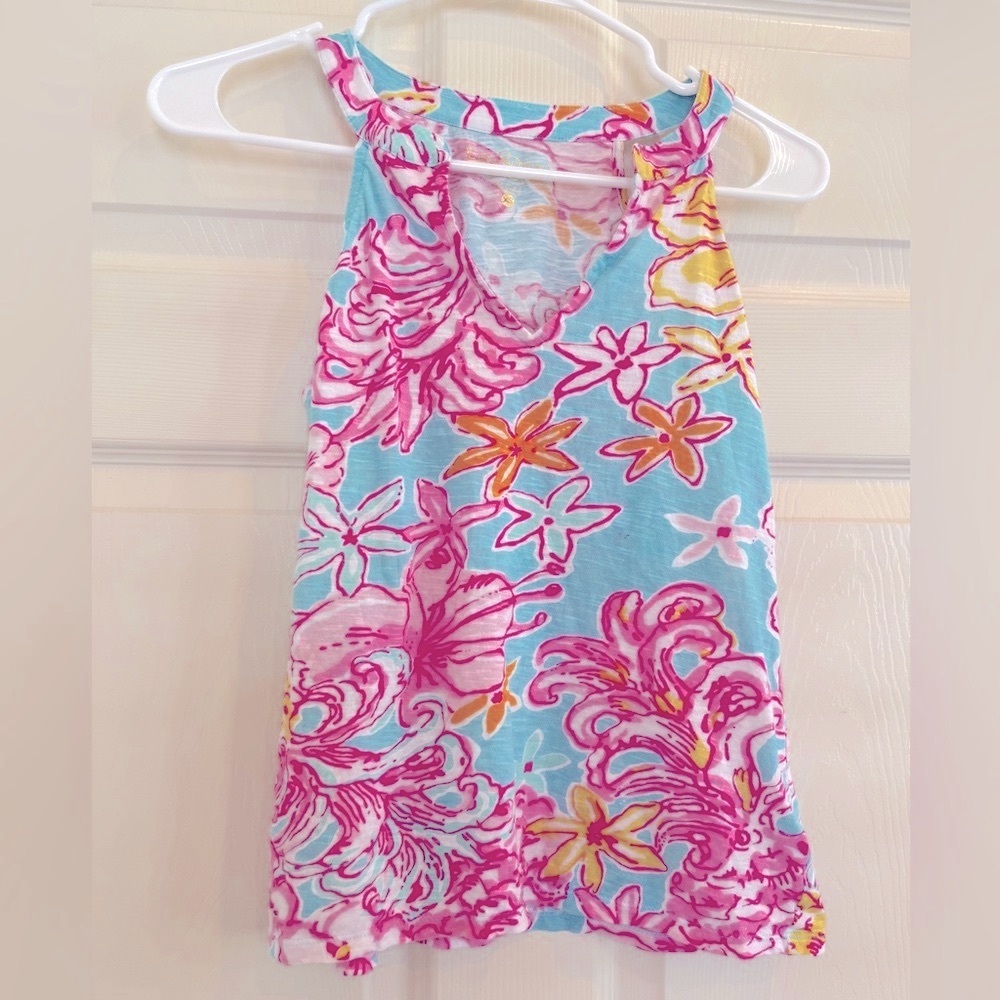 LILLY PULITZER Floral Sleeveless Top